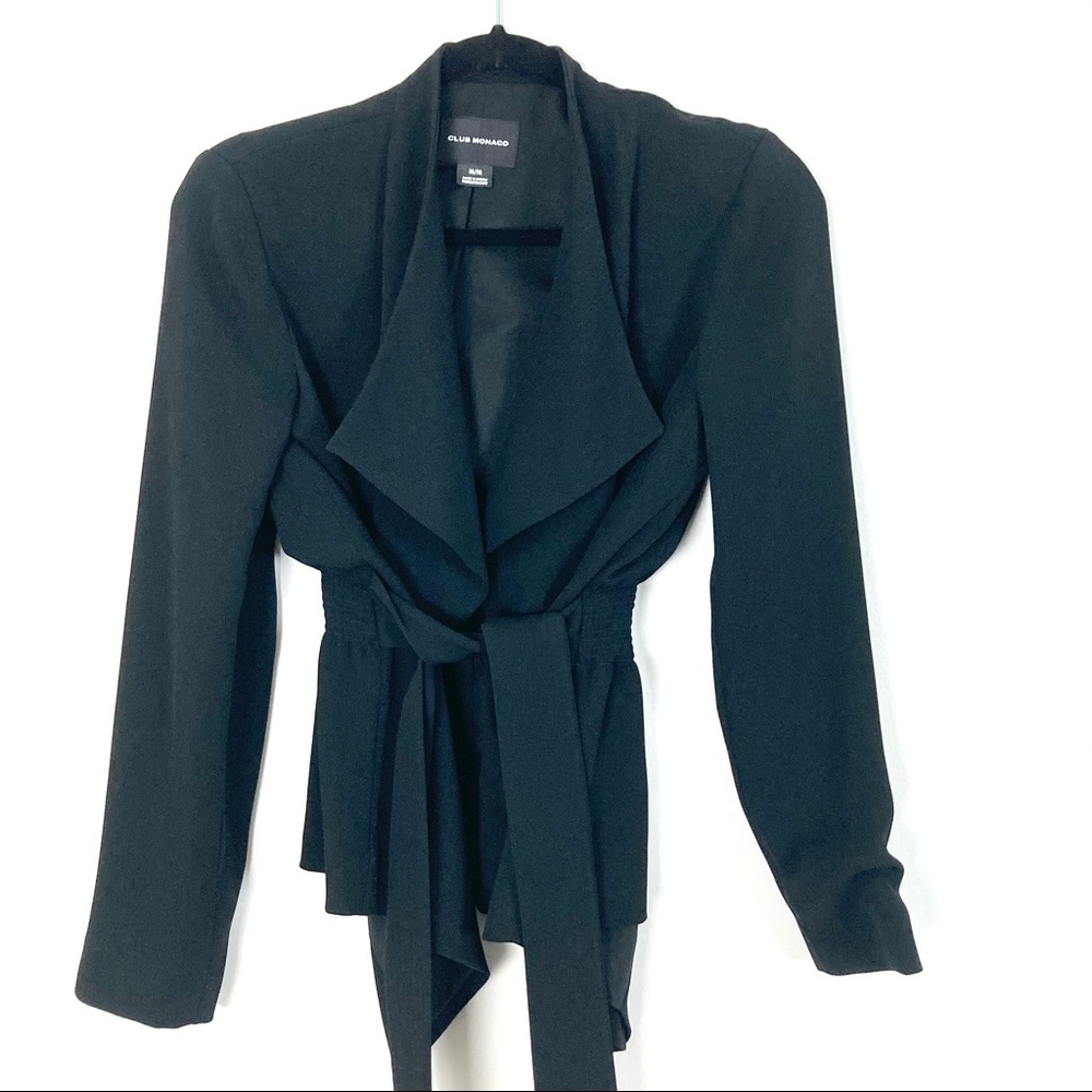 CLUB MONACO: RARE Belted Waterfall Jacket, EUC, M